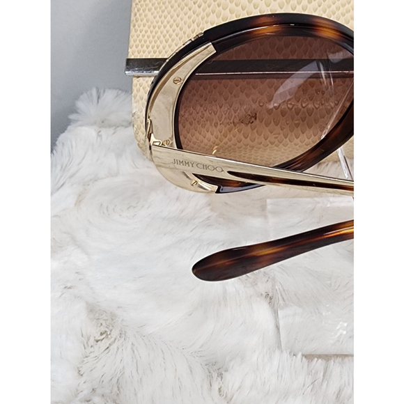Jimmy Choo Women's Tortoise Millie/S Oversized Sunglasses - Picture 5 of 10